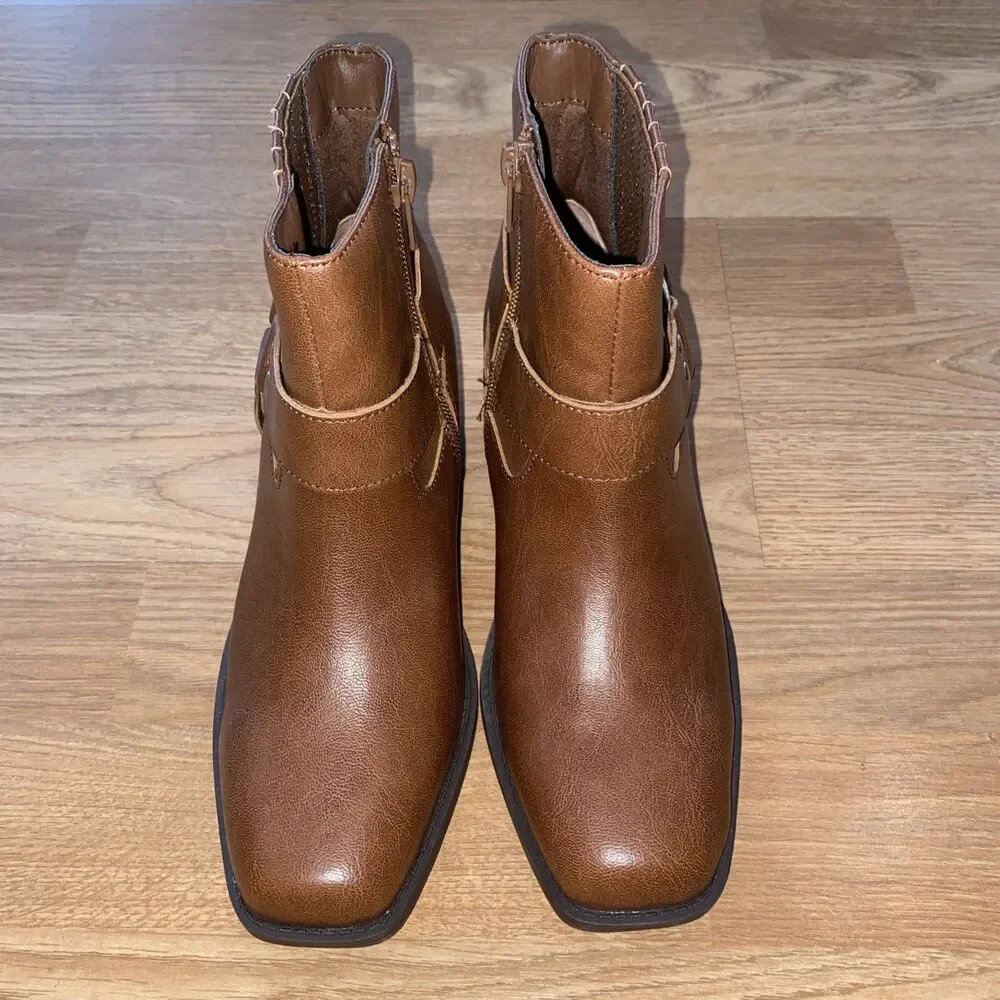 Sun + Stone Women's Brown Westinn Booties Shoes Size 7M NWOB - Picture 4 of 8